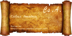 Csősz Amadea névjegykártya